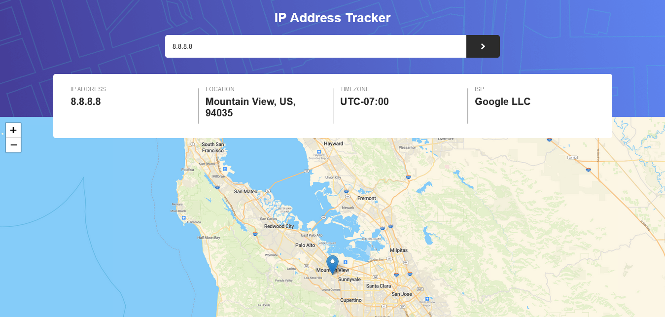ip address tracker snapshot